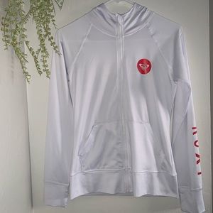 Roxy zippered hooded rashguard